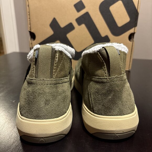 Stio Mens Size 9.5 Colter Low Slip On Dark Olive Suede Leather Comfort Shoes NEW - Picture 4 of 7